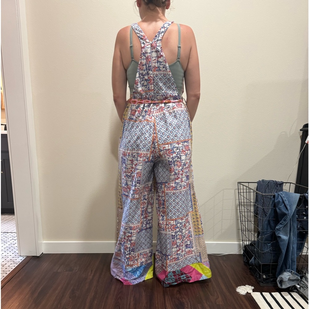 Anthropologie patchwork overalls - Picture 3 of 4